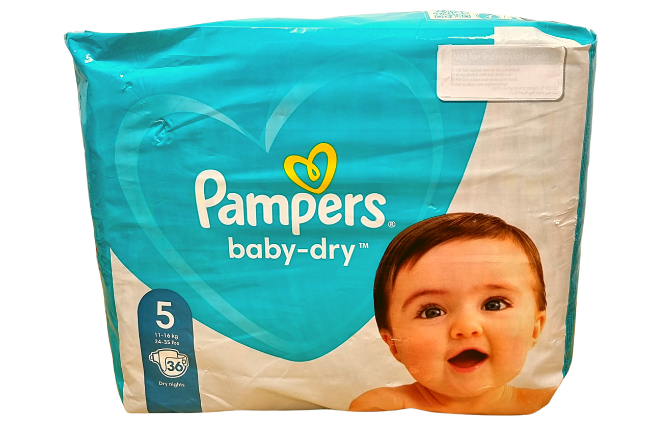 Pampers BabyDry Size 5 36 Nappies Best Before it's Gone Ltd
